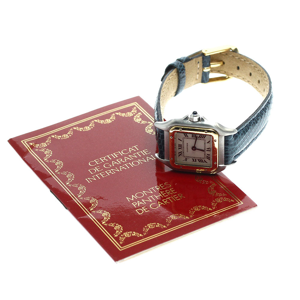 CARTIER PANTHERE SM W250295A beige Dial Quartz Ladies Watch_825534