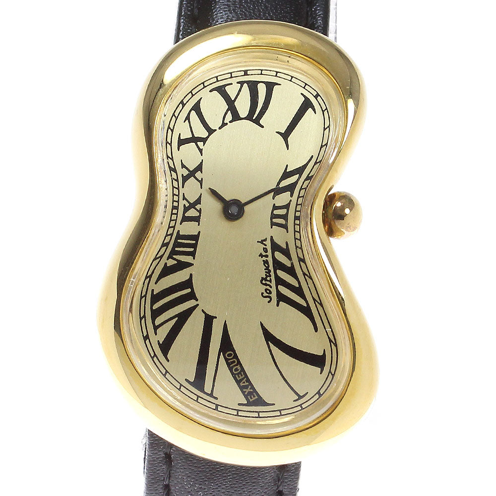 SALVADOR DALI soft watch 92011 gold Dial Quartz Ladies Watch_825649