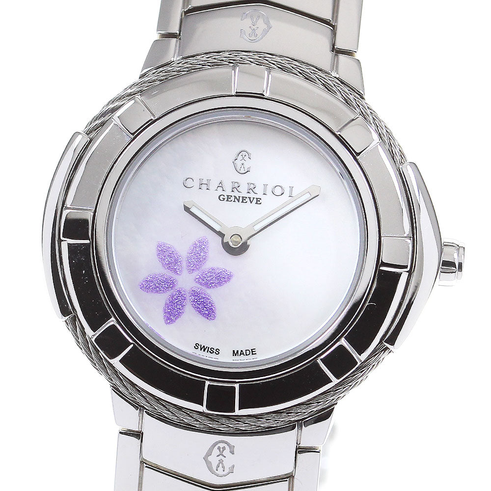 CHARRIOL Celtic Plum Flower CE426S.640.01 White shell Dial Quartz Ladies_825650