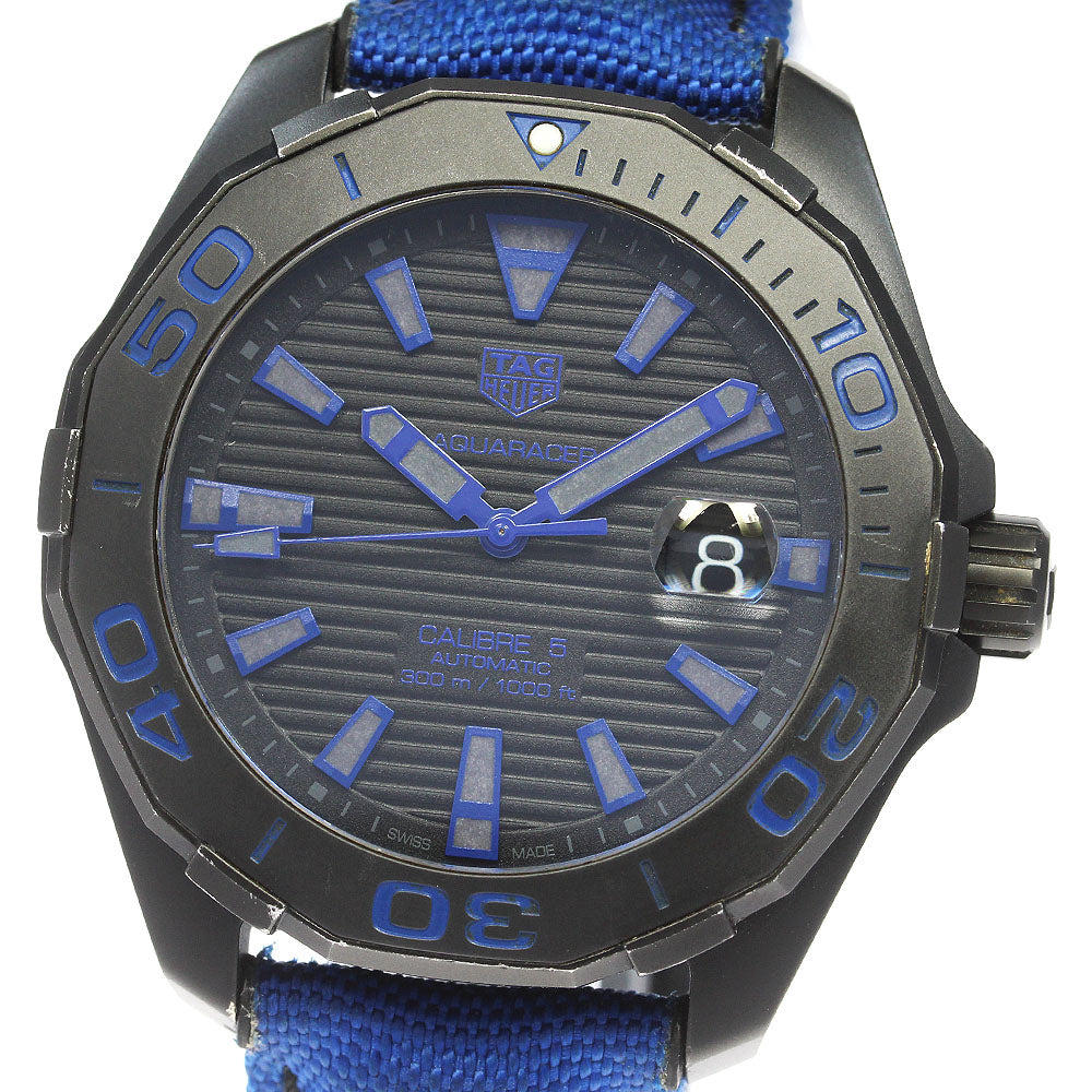TAG HEUER Aqua racer WAY208B Caliber 5 Date black Dial Automatic Men's_825705