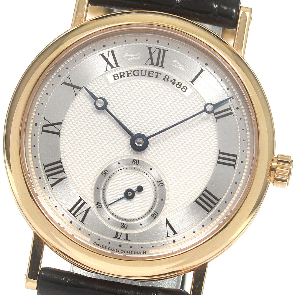Breguet 3297 Small second K18PG Silver Dial Hand Winding Men's Watch_825864