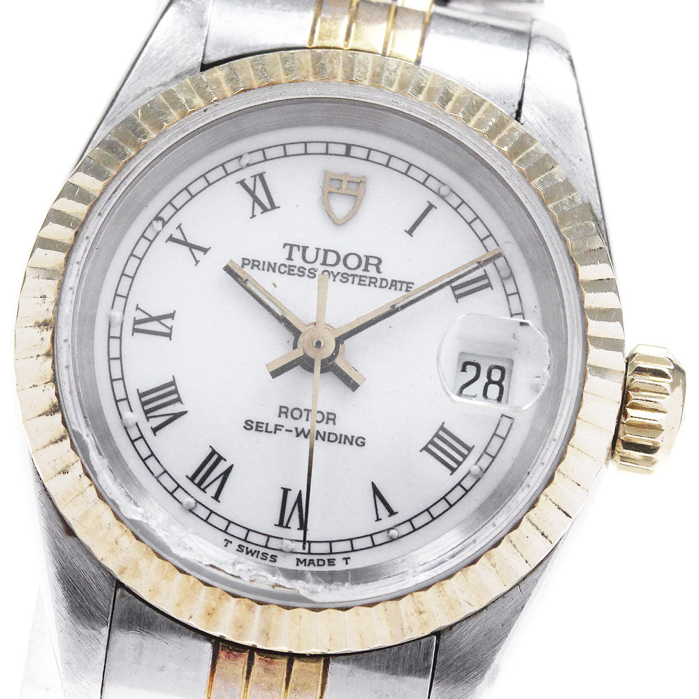 TUDOR Princess Oyster Date 92413N YG bezel cal.2671 AT Ladies Watch_825952