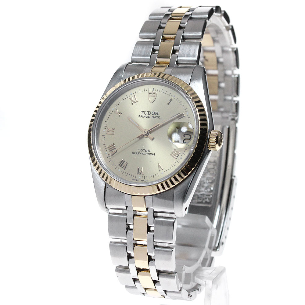 TUDOR Prince Oyster Date 74033 YG 2 tone cal.2824-2 Automatic Men's Watch_825954