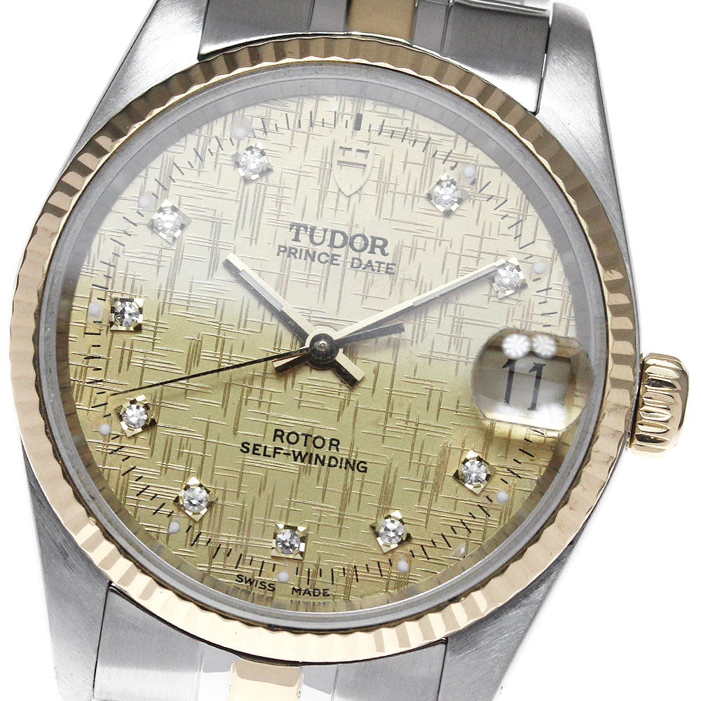 TUDOR Prince Date 72033 YG 2 tone 10P cal.2824-2 Automatic Boy's Watch_825961