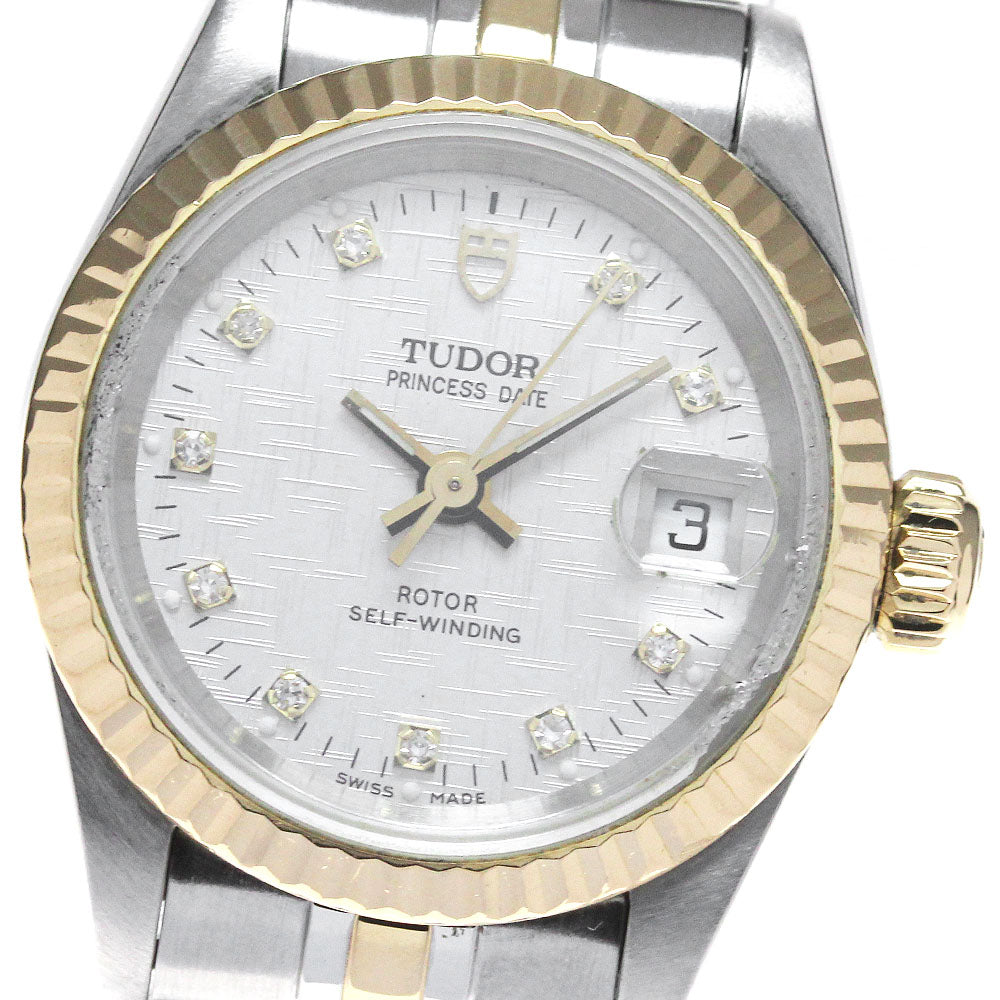 TUDOR Princess Date 92413 YG 2 tone 10P cal.2671 Automatic Ladies Watch_825969