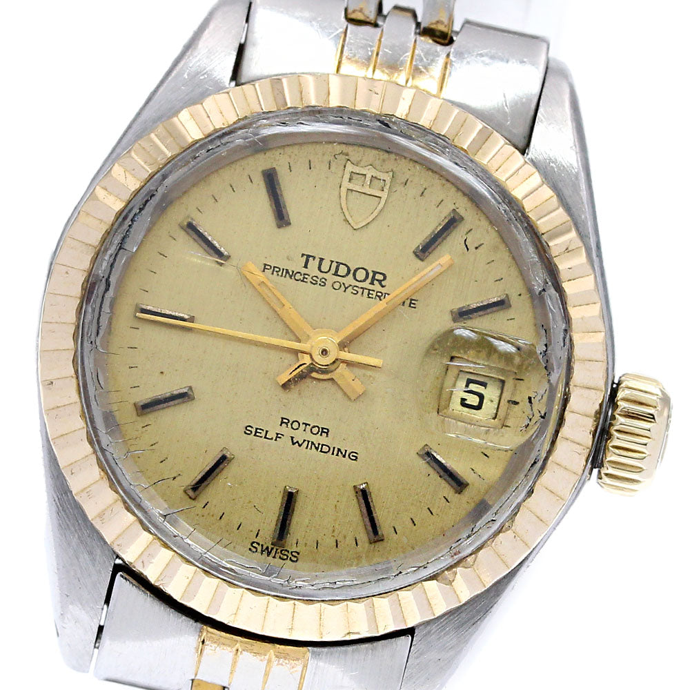 TUDOR Princess Oyster Date 92413 YG bezel cal.2671 Automatic Ladies Watch_825979