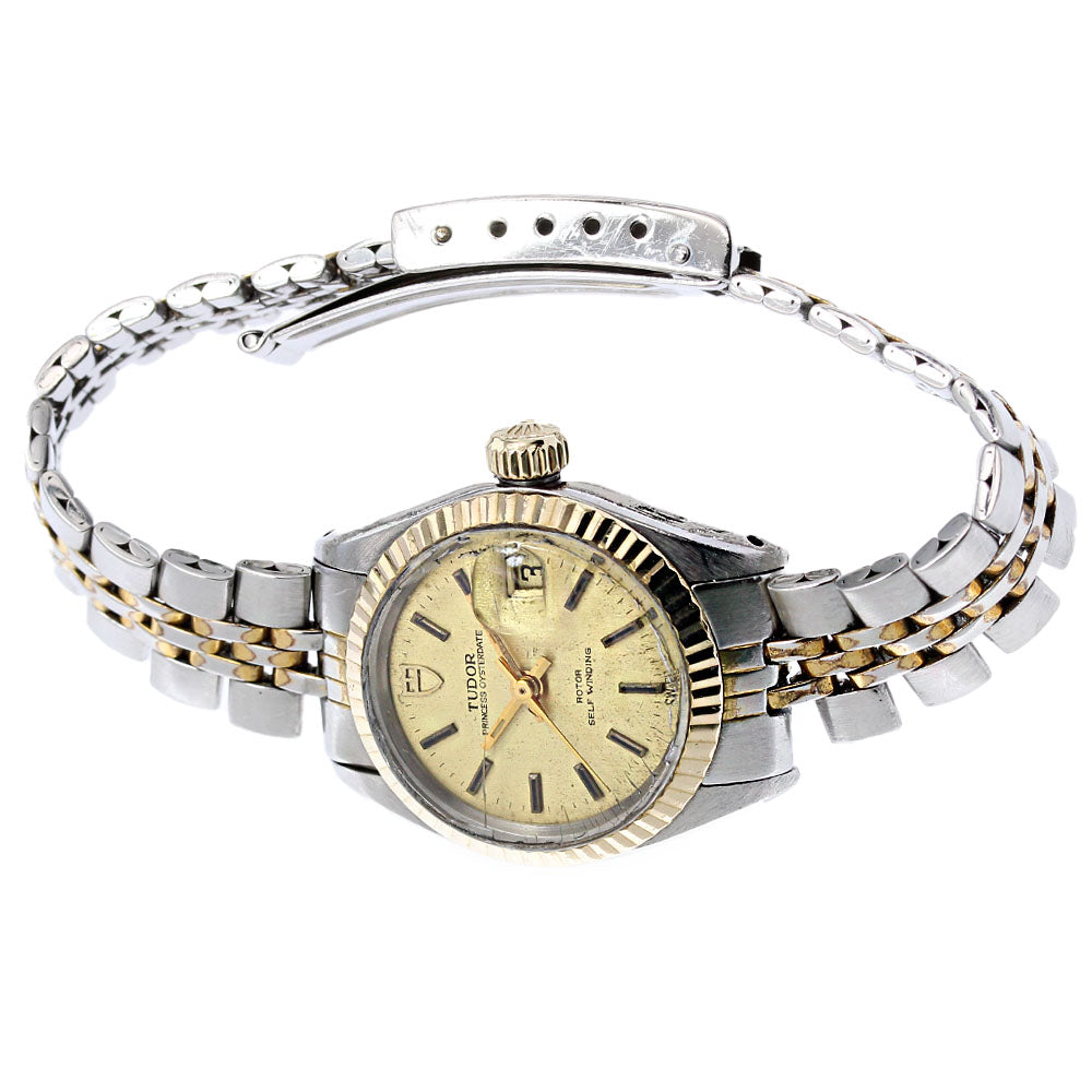 TUDOR Princess Oyster Date 92413 YG bezel cal.2671 Automatic Ladies Watch_825979