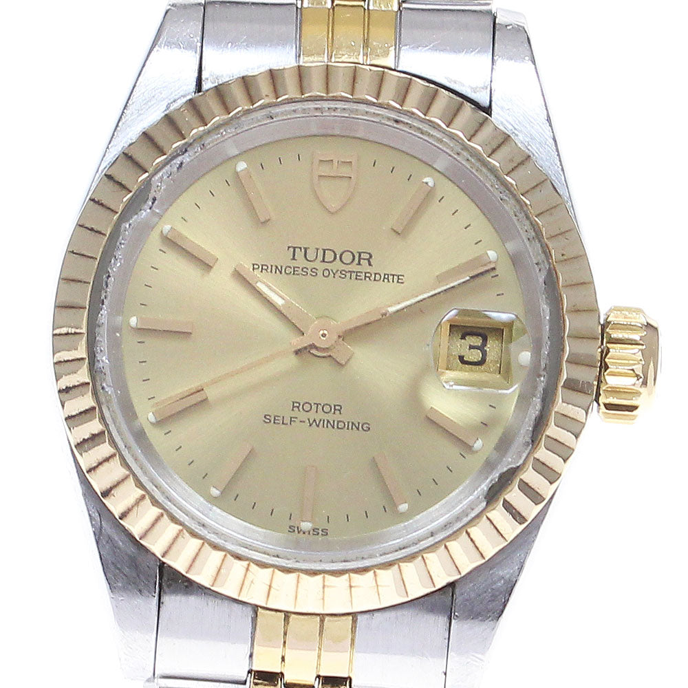 TUDOR Princess Oyster Date 92413N YG bezel cal.2671 AT Ladies Watch_825983