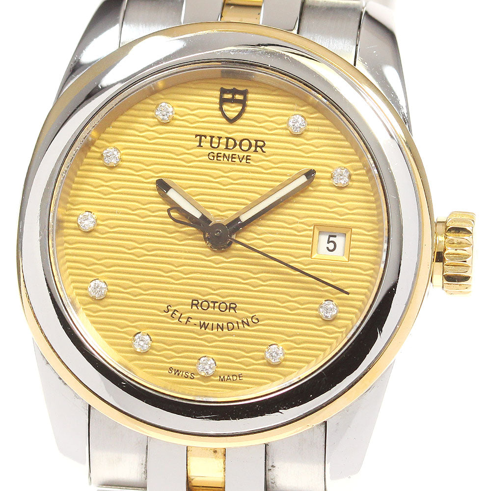 TUDOR Grammar Date 51003 10P diamond date Automatic Ladies Watch_826002