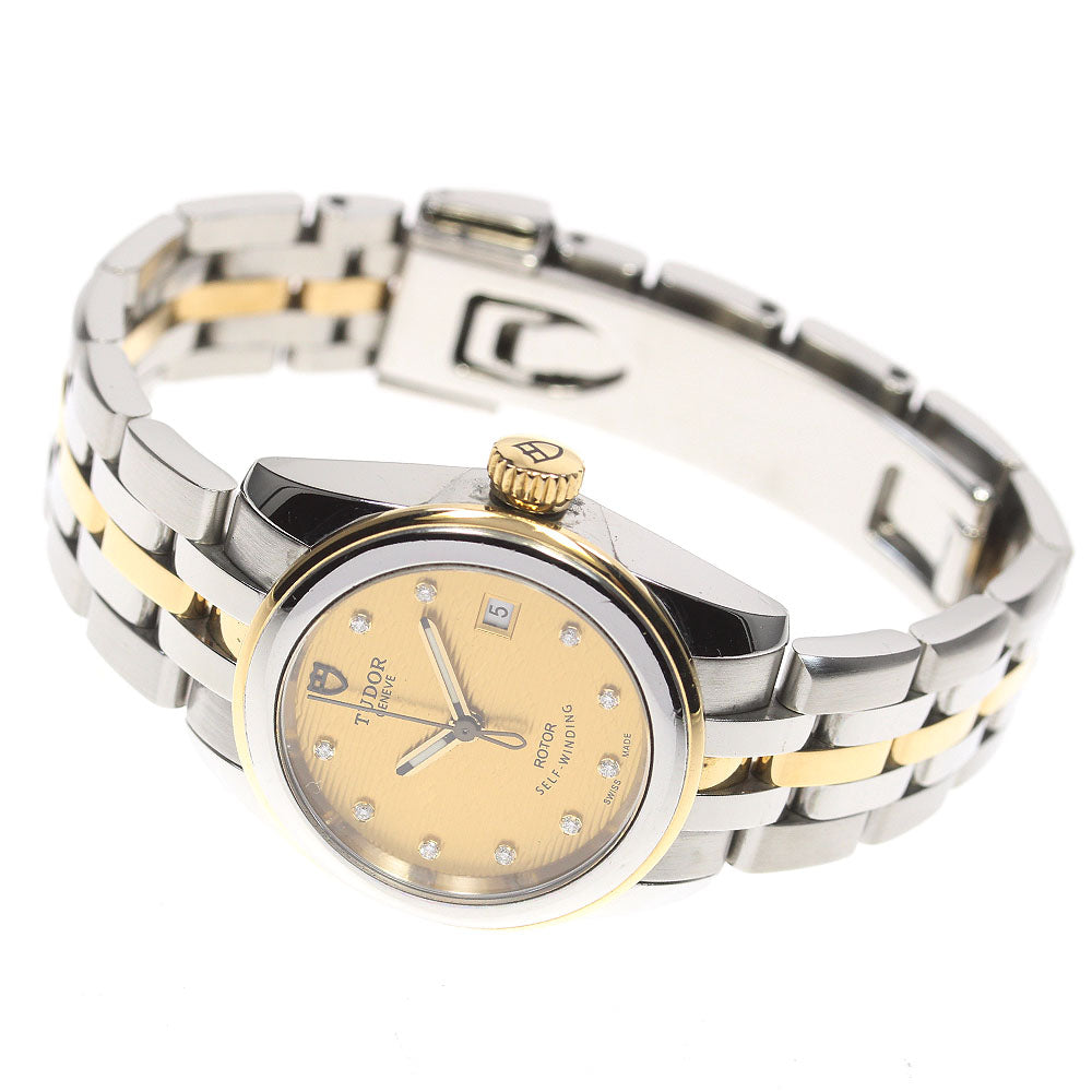 TUDOR Grammar Date 51003 10P diamond date Automatic Ladies Watch_826002