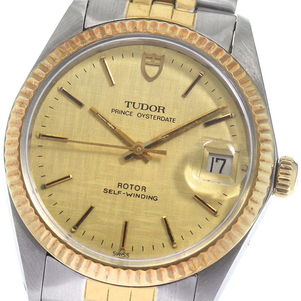 TUDOR Prince Oyster Date 90733B Cal.2784 YG bezel Automatic Boy's_826006