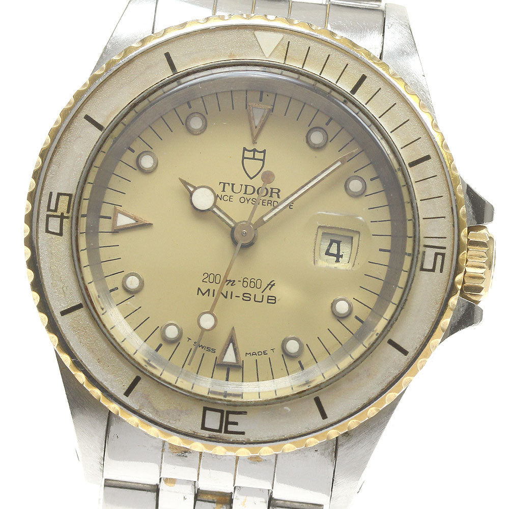 TUDOR Prince Oyster Date Mini Sub 94401 Cal.2671 gold Dial Automatic Boy's Watch_826013
