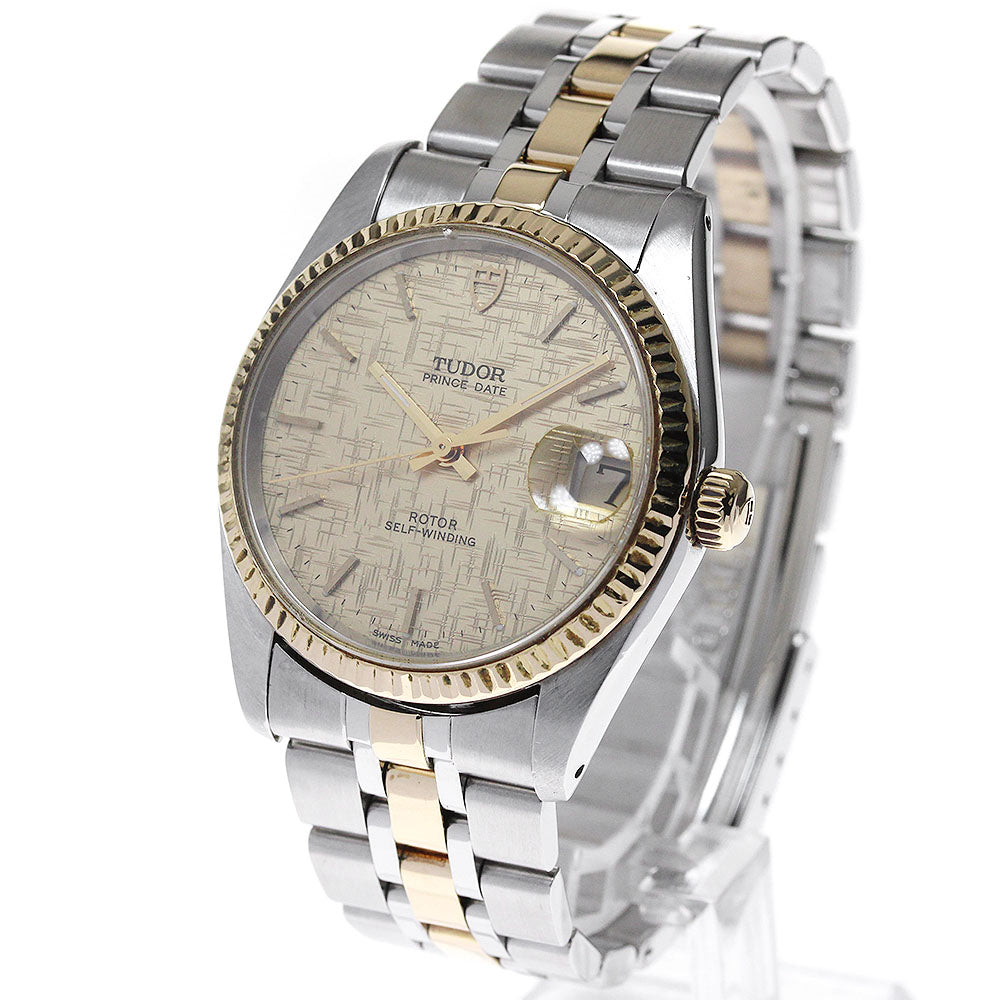 TUDOR Prince Oyster Date 74033 YG 2 tone cal.2824-2 Automatic Men's Watch_826035