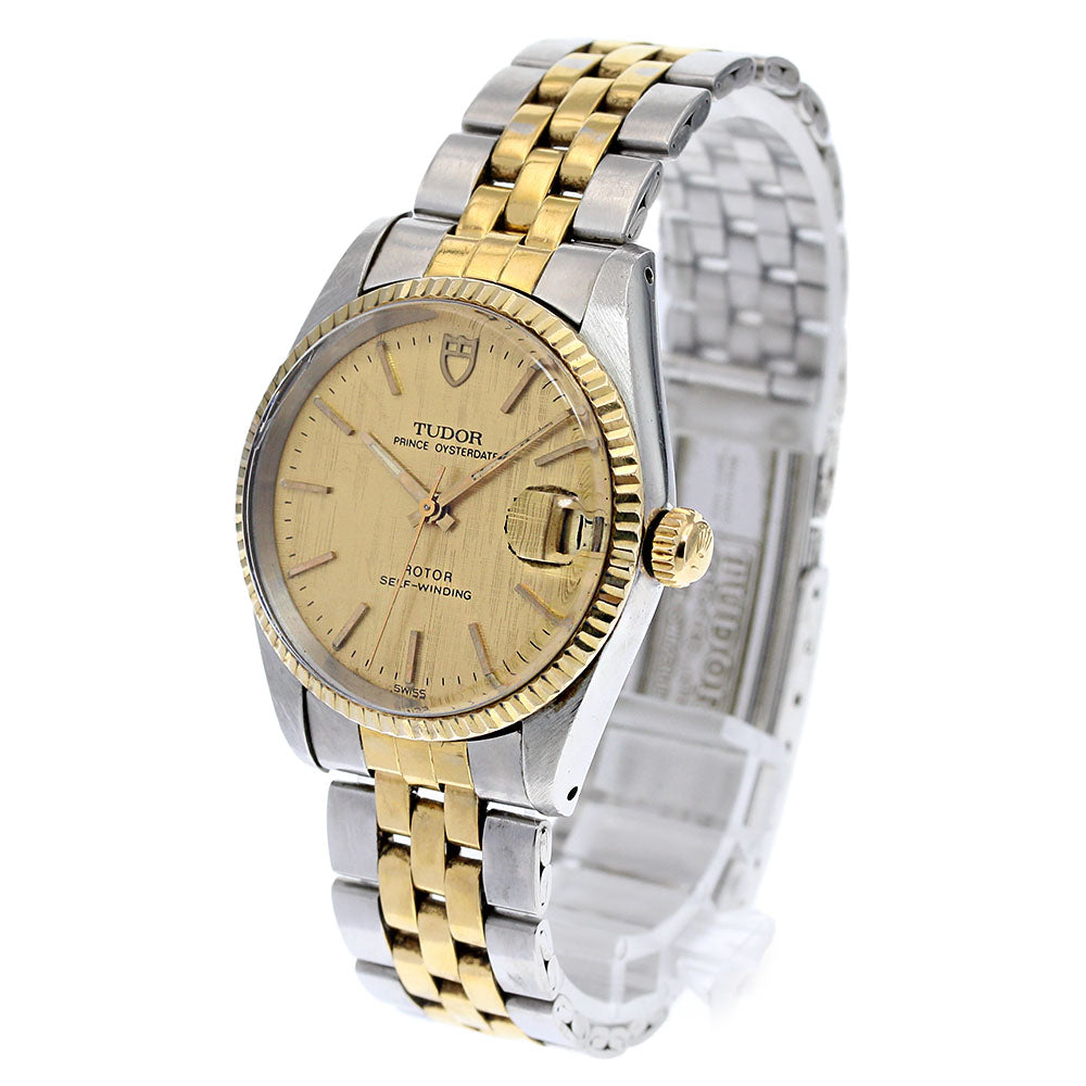TUDOR Prince Oyster Date 75403N cal.2824-2 YG bezel Automatic Boy's Watch_826039
