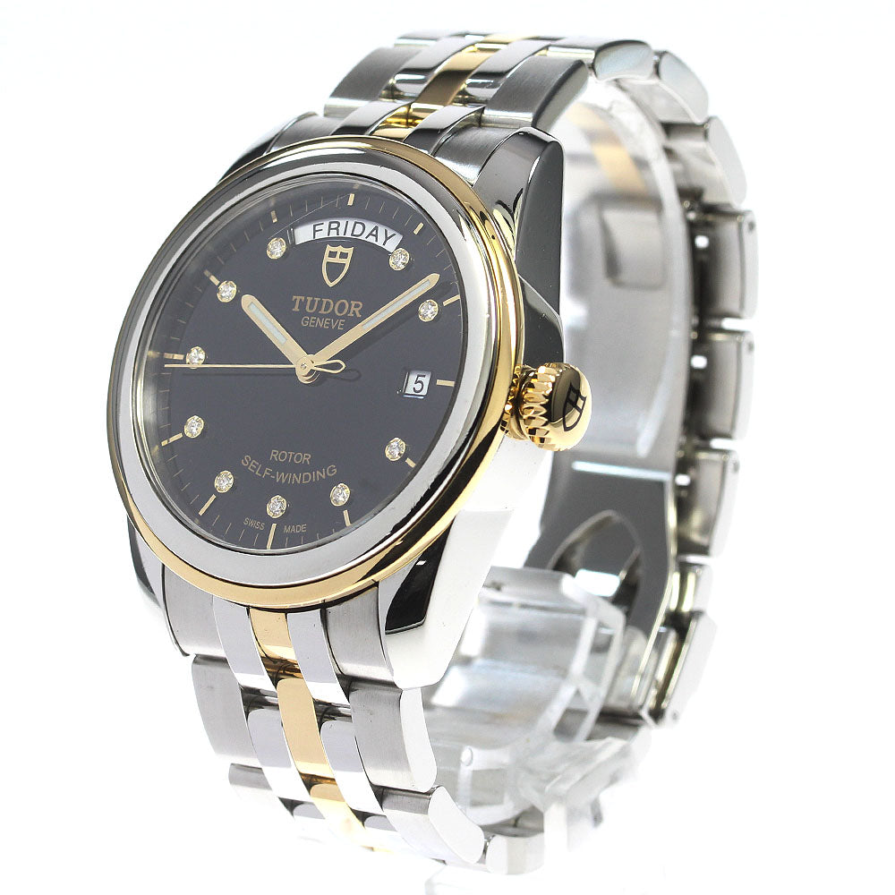 TUDOR Glamor Date Day 56003 black Dial Automatic Men's Watch_826056