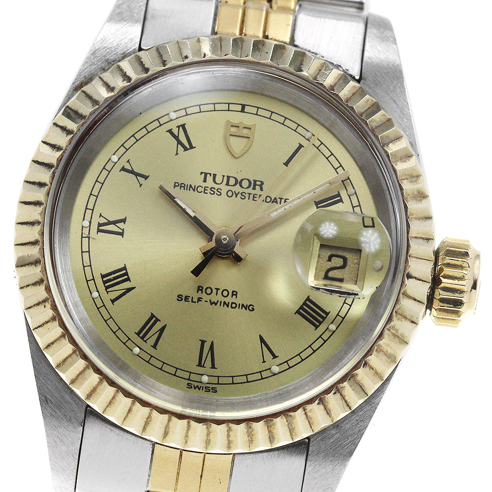 TUDOR Princess Oyster Date 92413N YG bezel cal.2671 AT Ladies Watch_826060