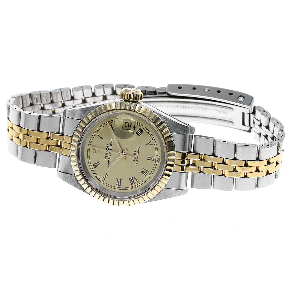 TUDOR Princess Oyster Date 92413N YG bezel cal.2671 AT Ladies Watch_826060