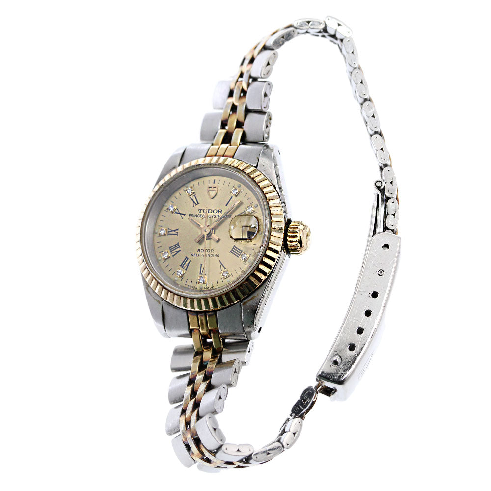 TUDOR Princess Oyster Date 92413 YG bezel 10P cal.2671 AT Ladies Watch_826064