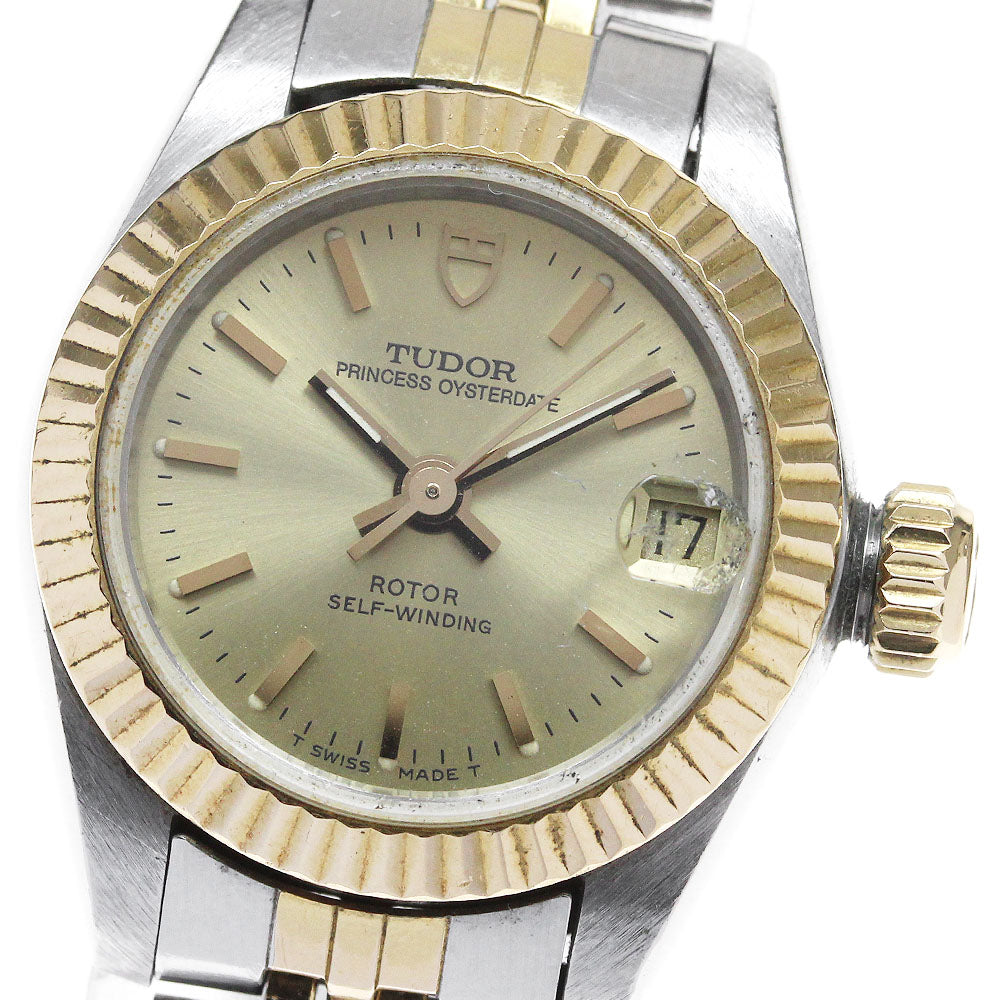 TUDOR Princess Oyster Date 92513 YG bezel cal.2671 Automatic Ladies Watch_826065