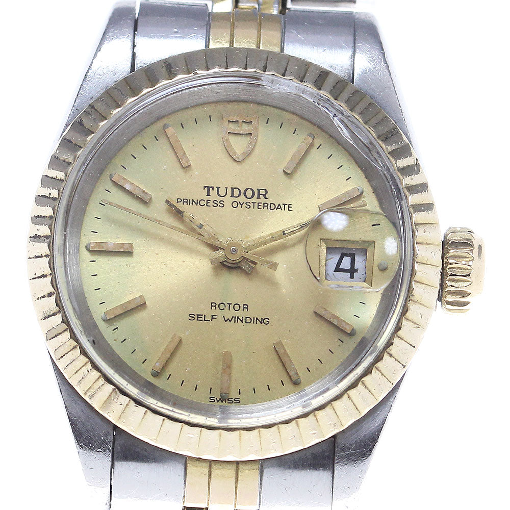 TUDOR Princess Oyster Date 92413N YG bezel Automatic Ladies Watch_826070