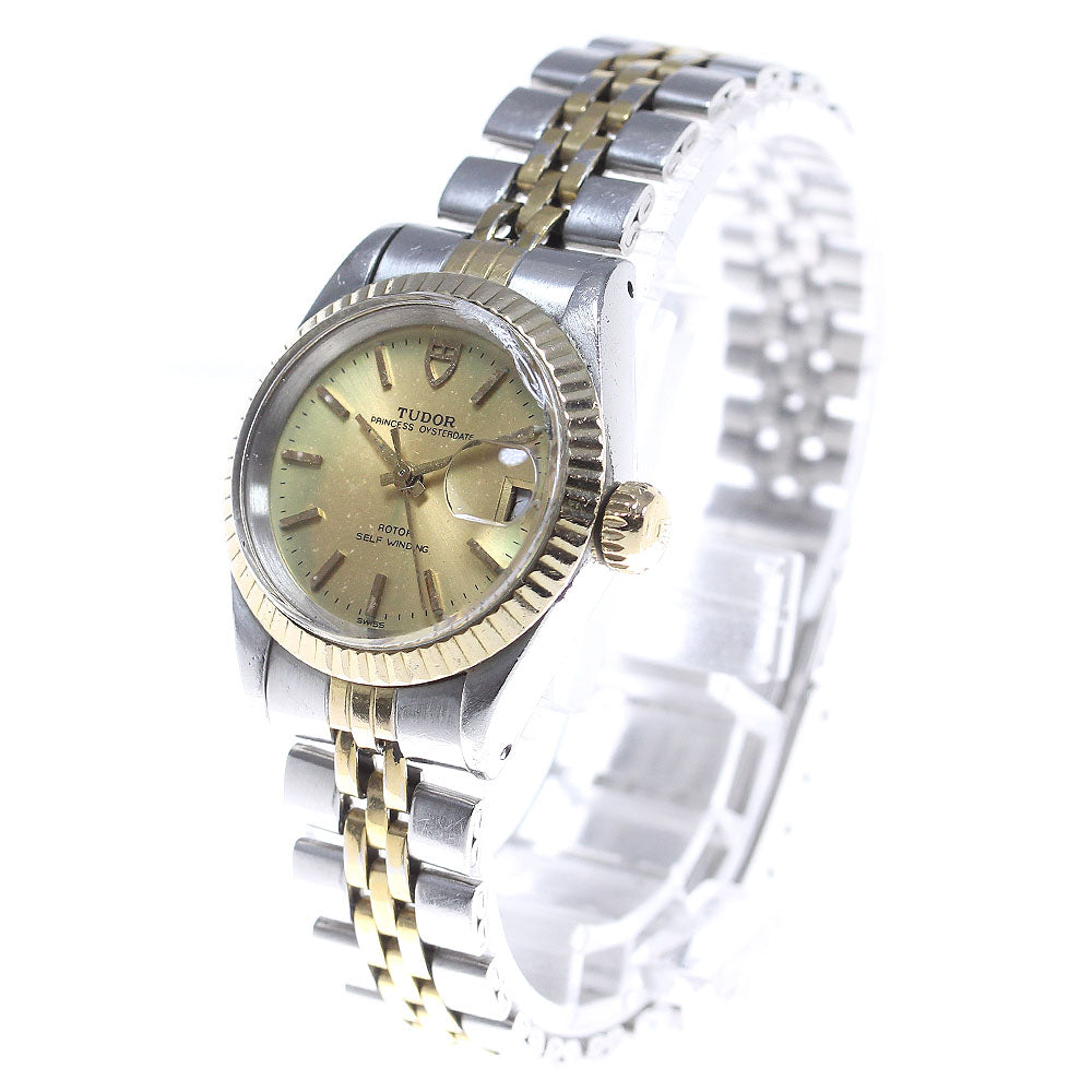 TUDOR Princess Oyster Date 92413N YG bezel Automatic Ladies Watch_826070