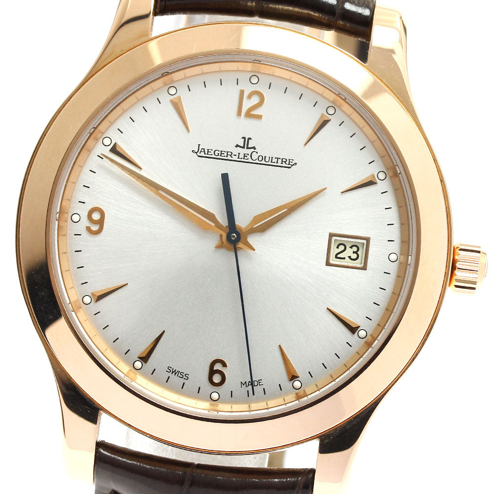 JAEGER-LECOULTRE Master control Q1392420 K18PG Date Silver Dial Automatic Men's Watch_826086