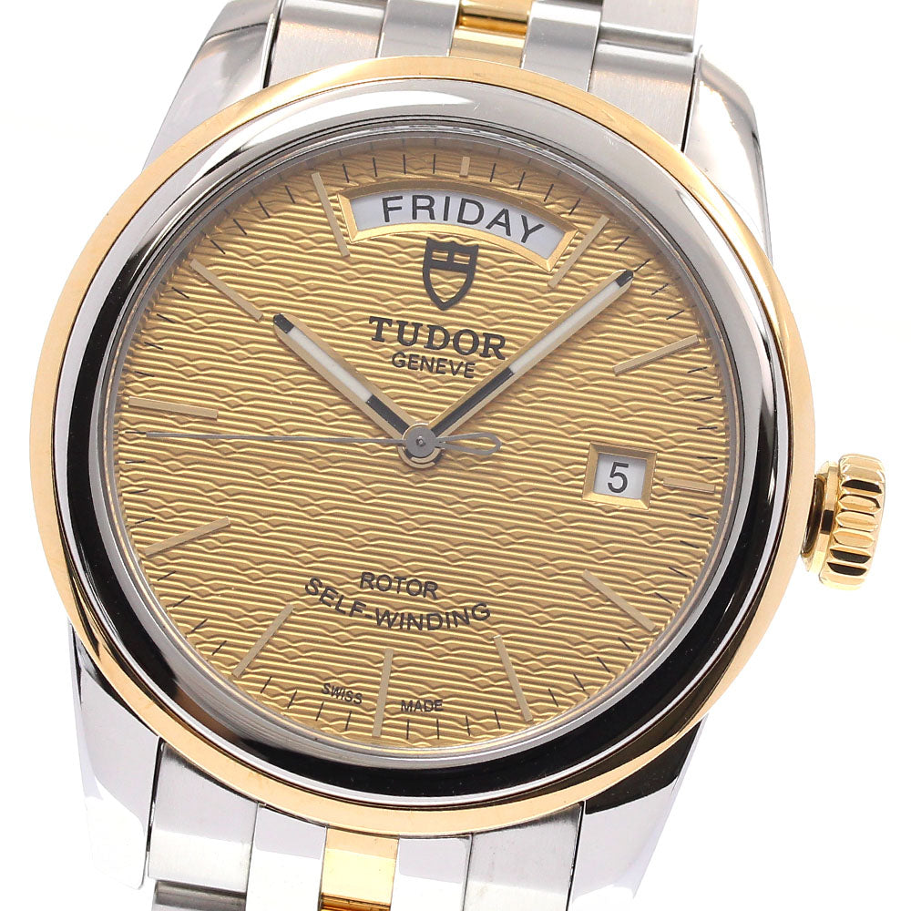 TUDOR Glamor Date Day 56003 gold Dial Automatic Men's Watch_826089