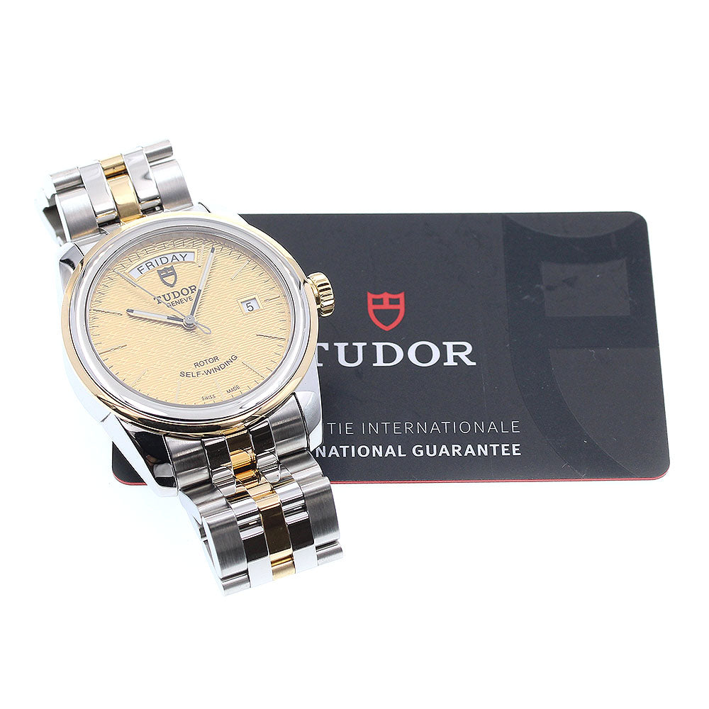 TUDOR Glamor Date Day 56003 gold Dial Automatic Men's Watch_826089