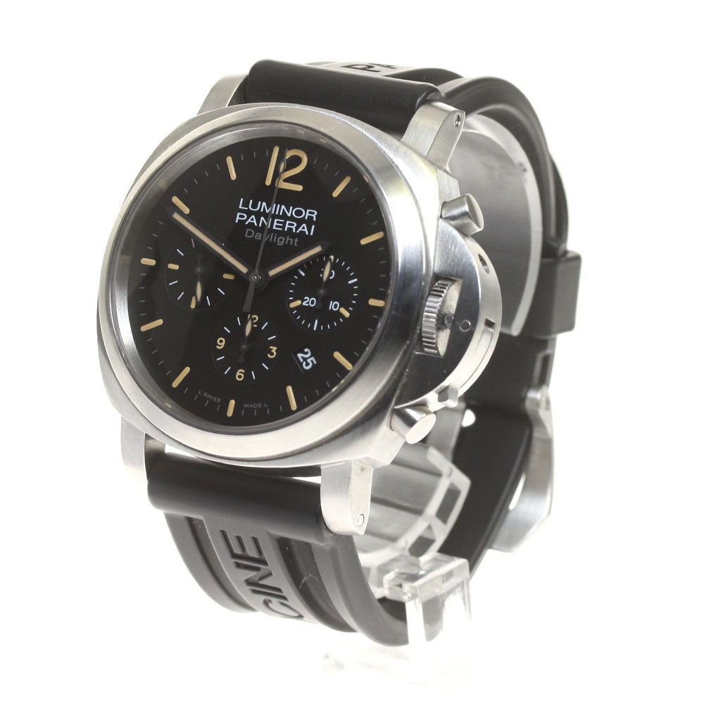 PANERAI Luminor Daylight PAM00356 Chronograph Black Dial Automatic Men's_826090