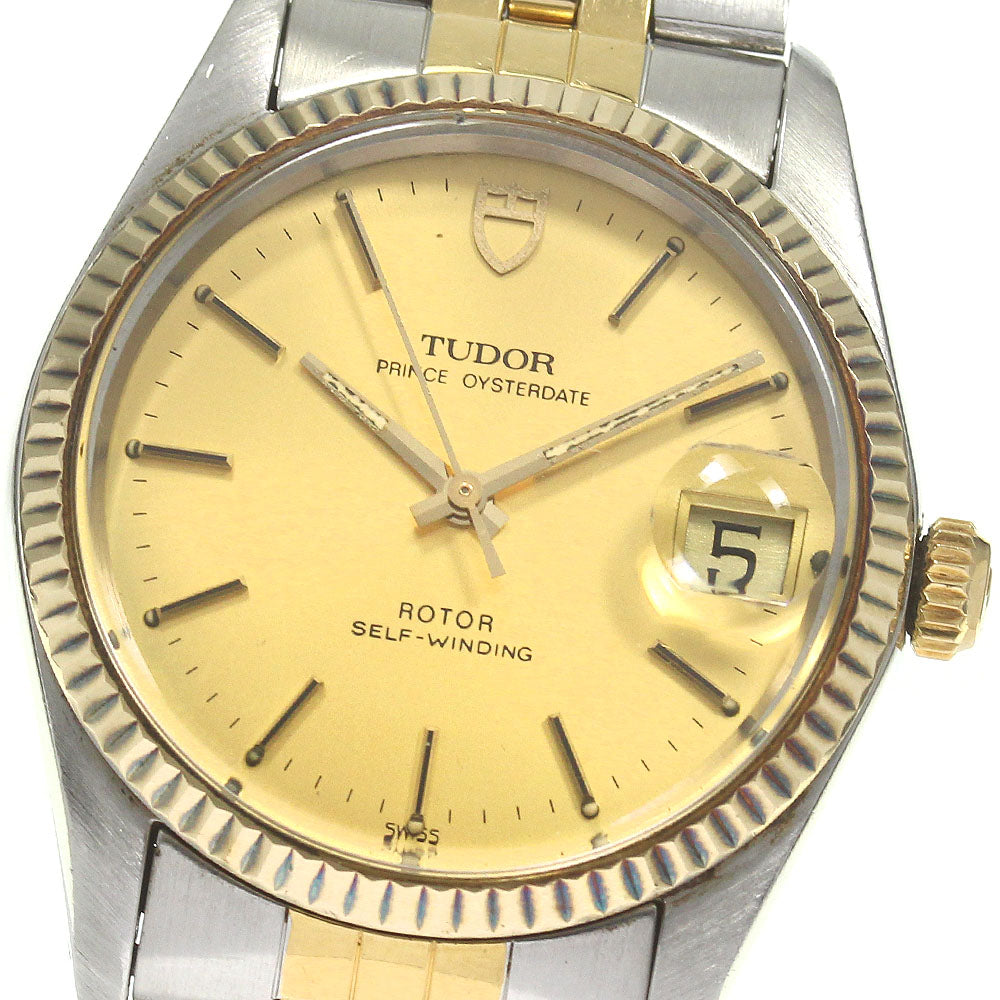 TUDOR Prince Oyster Date 75203 YG bezel cal.2824-2 Automatic Men's Watch_826104