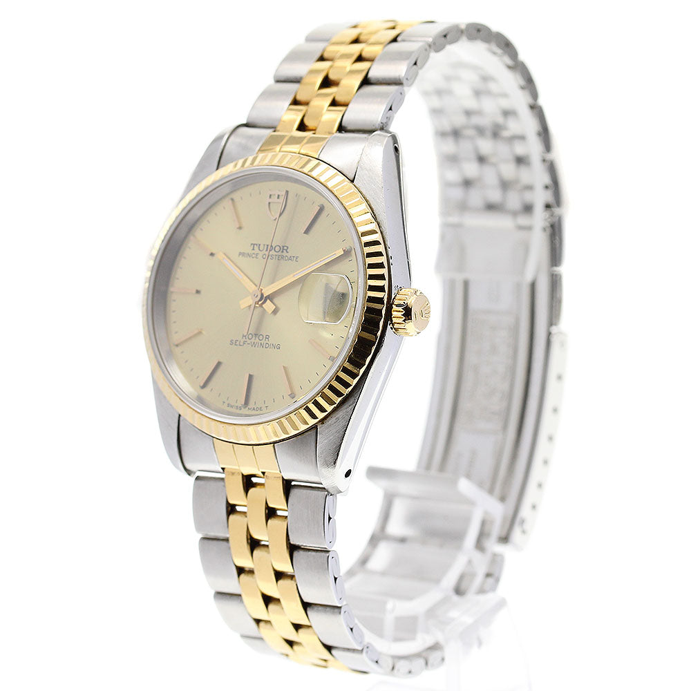 TUDOR Prince Oyster Date 74033 YG Bezel Cal.2824-2 Automatic Men's Watch_826105