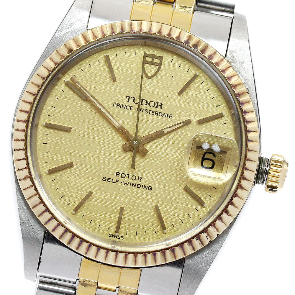 TUDOR Prince Oyster Date 74033 YG bezel cal.2824-2 Automatic Men's Watch_826106