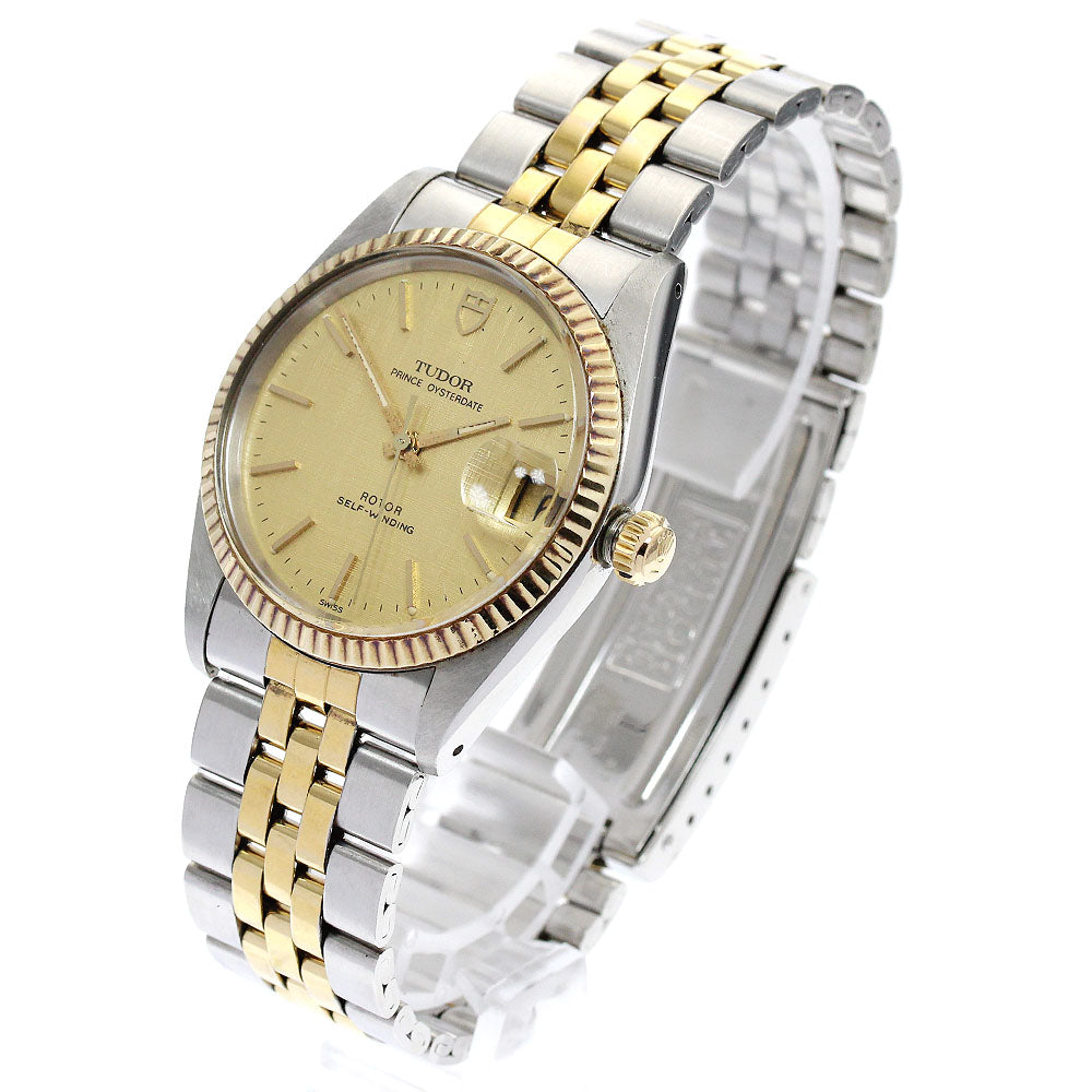 TUDOR Prince Oyster Date 74033 YG bezel cal.2824-2 Automatic Men's Watch_826106