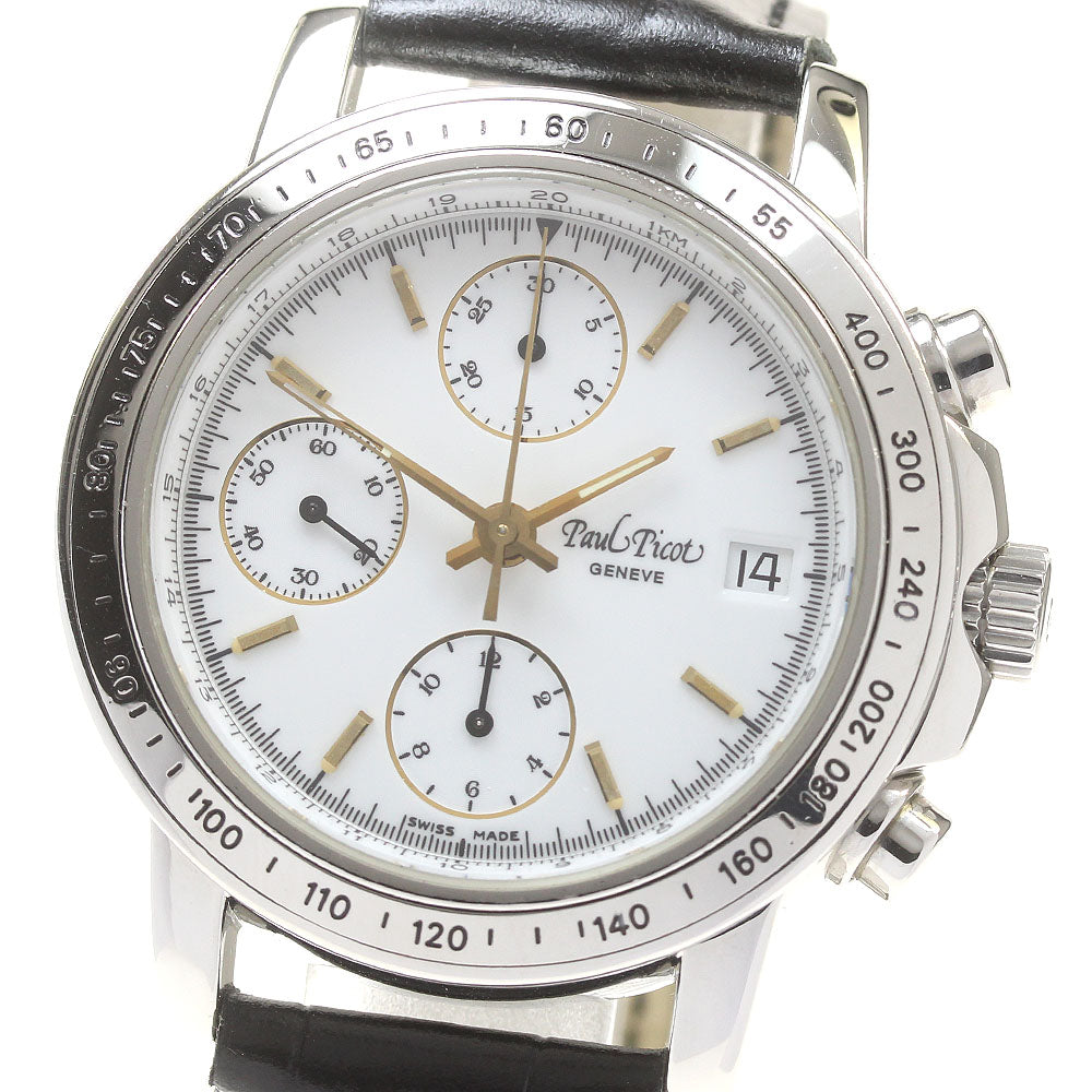 PaulPicot 4039 Chronograph Date white Dial Automatic Men's Watch_826124