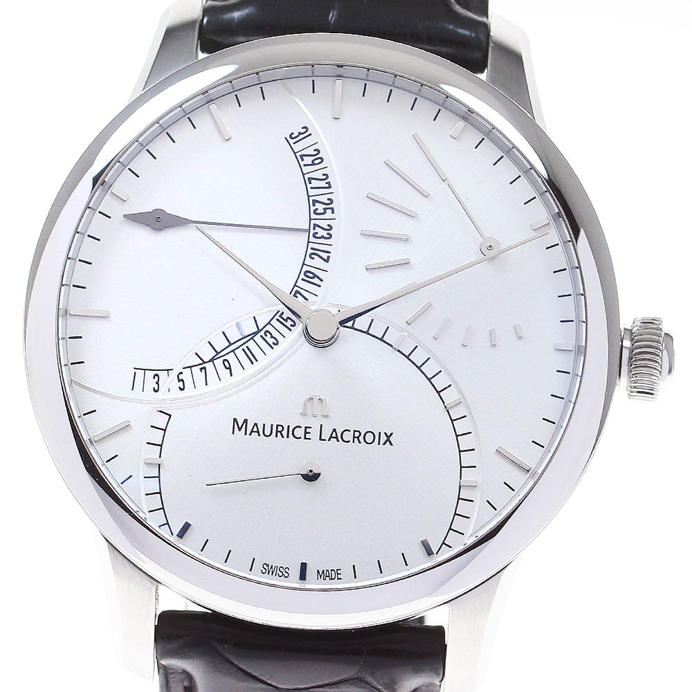 MAURICE LACROIX Masterpiece MP6508 Calandrier Retrograde Silver Dial Automatic Men's Watch_826127