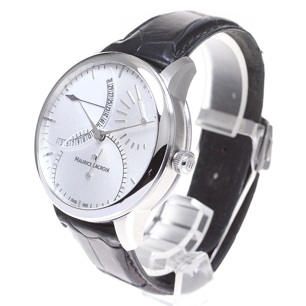 MAURICE LACROIX Masterpiece MP6508 Calandrier Retrograde Silver Dial Automatic Men's Watch_826127