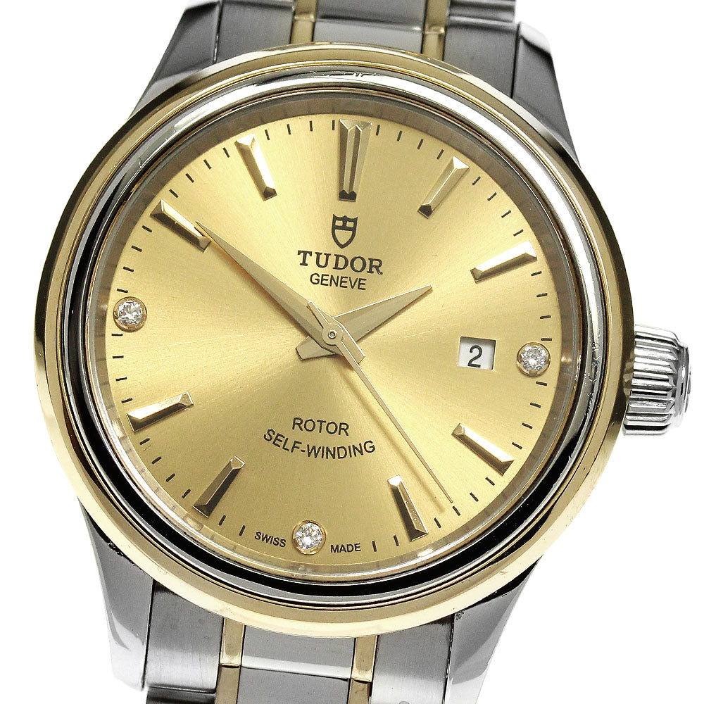 TUDOR style 12103 cal.2671 3P diamond gold Dial Automatic Ladies Watch_826139