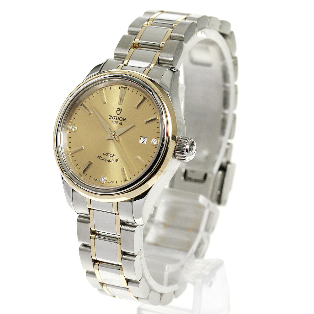 TUDOR style 12103 cal.2671 3P diamond gold Dial Automatic Ladies Watch_826139
