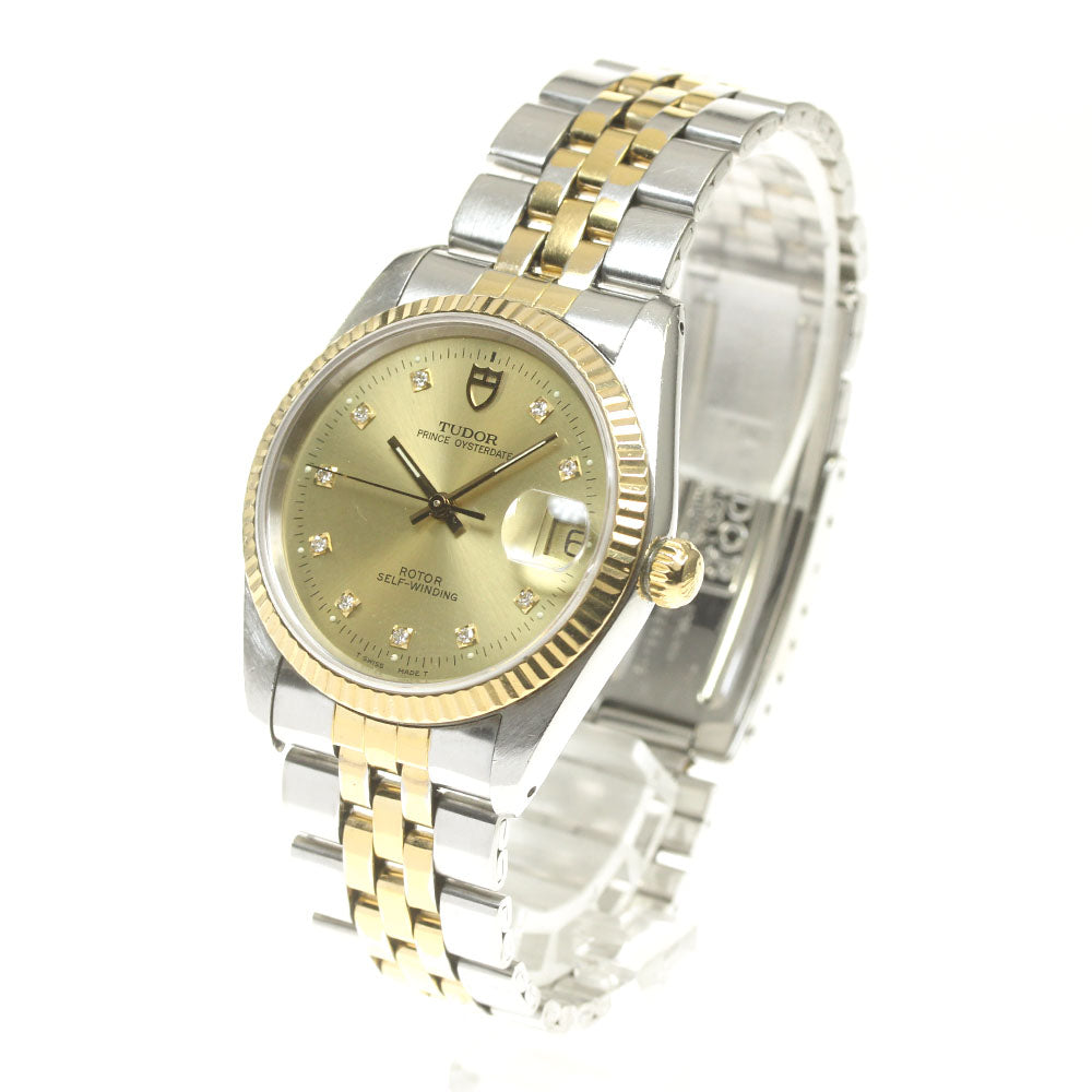 TUDOR Prince Oyster Date 74033 10P diamond cal.2624-2 Automatic Men's _826145