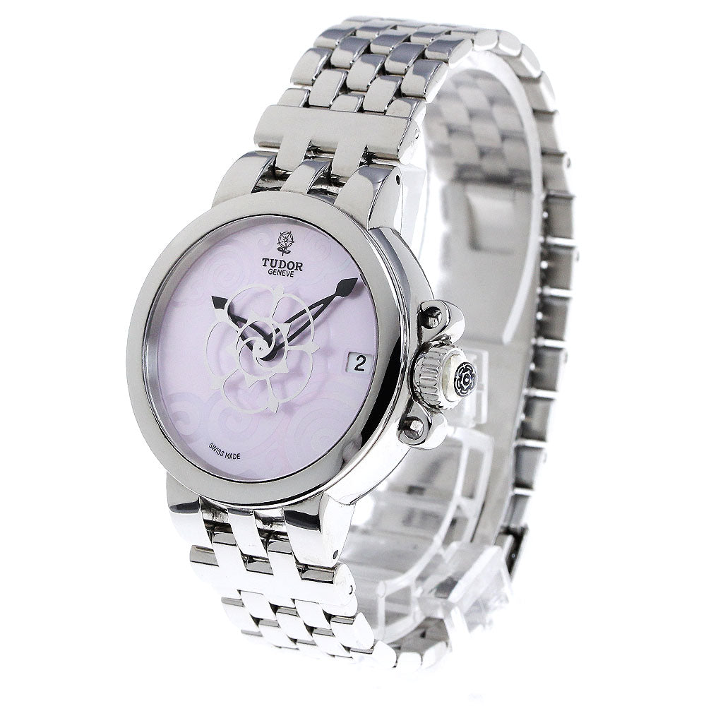 TUDOR Claire de Rose 35700 Date Pink shell Dial Automatic Ladies Watch_826148