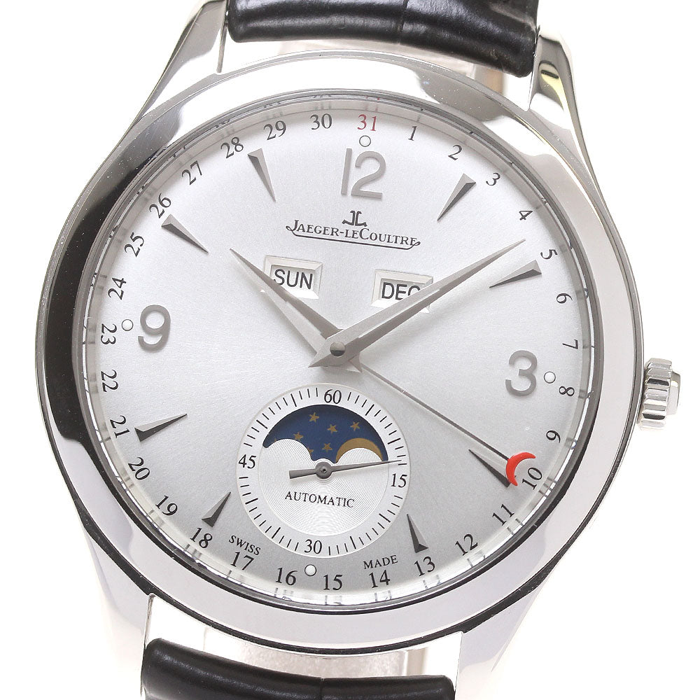 JAEGER-LECOULTRE Master calendar Q1558420 Moon phase Silver Dial Automatic Men's Watch_826166