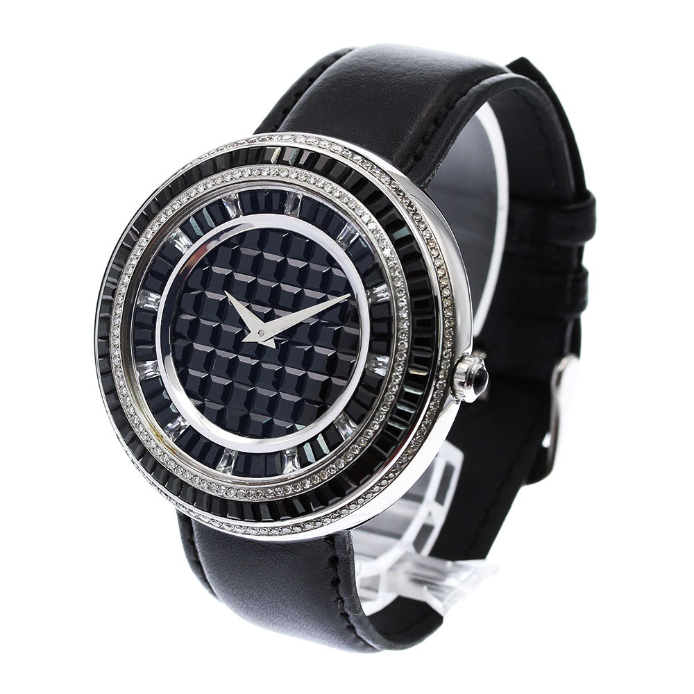 Diamond Bezel black Dial Quartz Men's Watch_826172