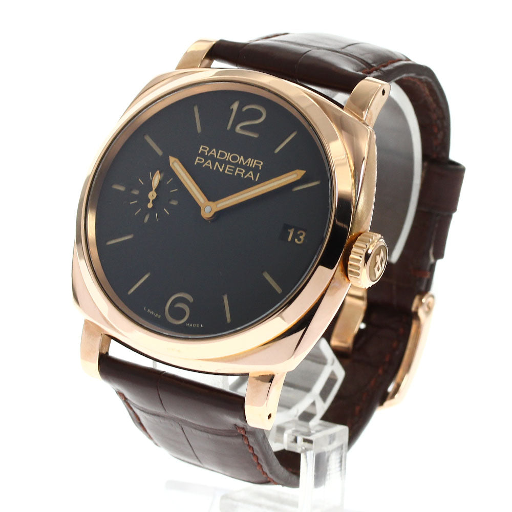 PANERAI Radiomir1940 3 Days PAM00515 18K Pink Gold Brown Dial Hand Winding Men's Watch_826176