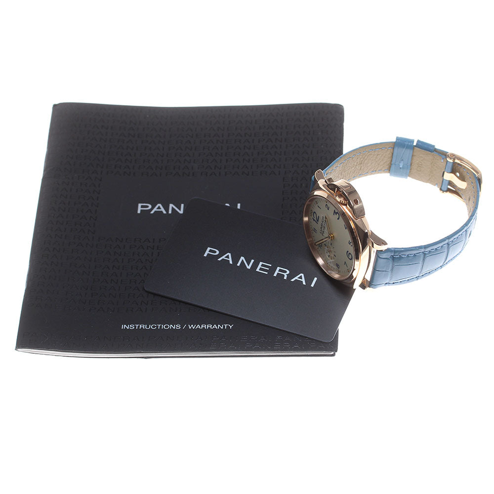 PANERAI Luminor Due 3 Days Oro Rosso PAM00741 K18PG small second Silver Dial Hand Winding Men's Watch_826178