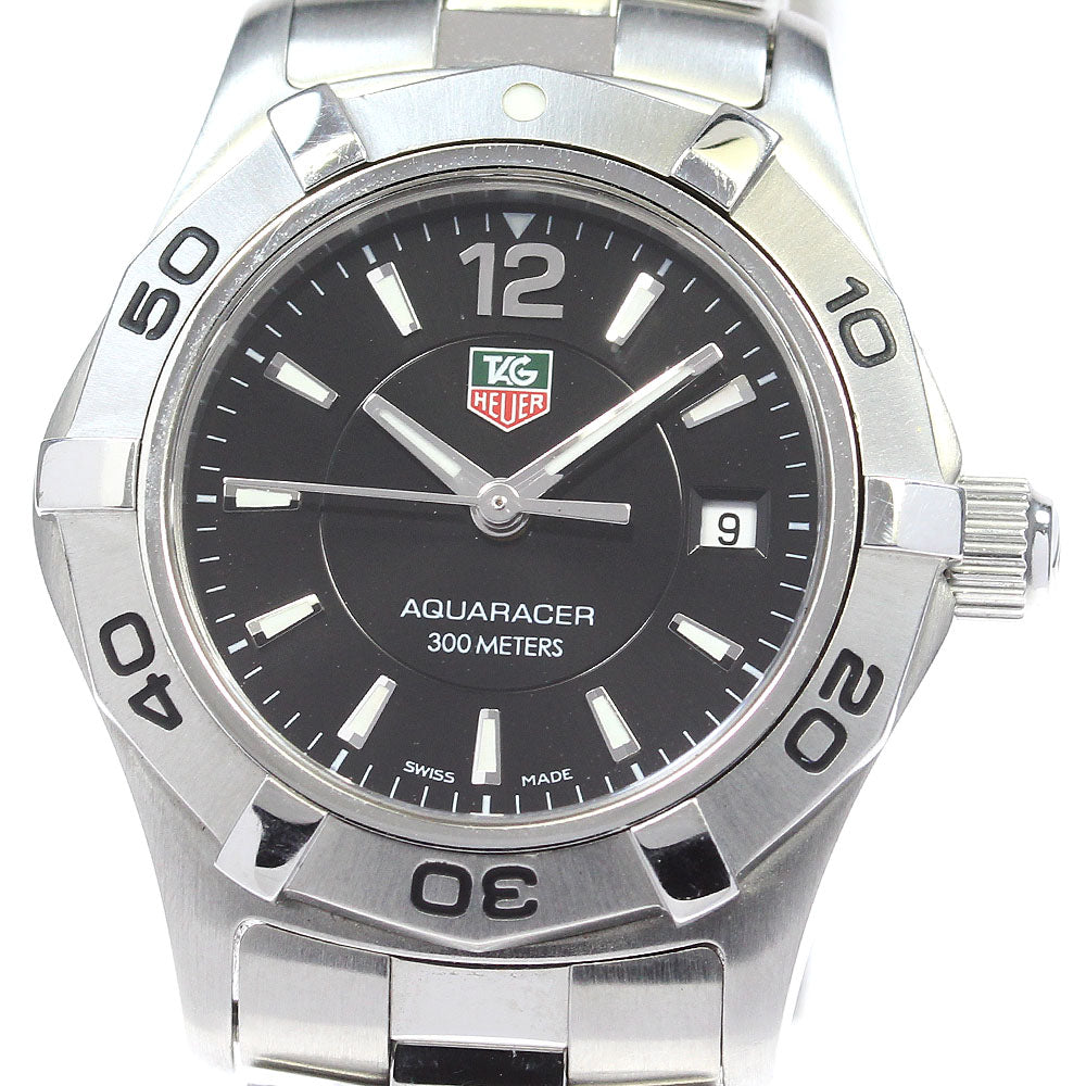 TAG HEUER Aqua racer WAF1410 Date black Dial Quartz Ladies Watch_826202