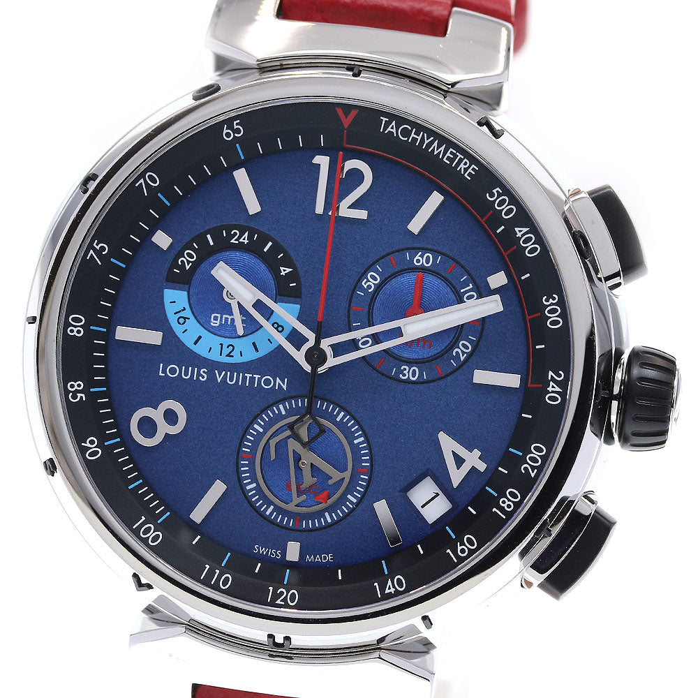 LOUIS VUITTON tambour outdoor QA153 Chronograph GMT Quartz Men's Watch_826230