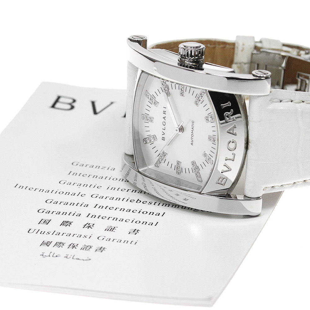 BVLGARI Assioma AA44S Date White shell Dial Automatic Men's Watch_826265