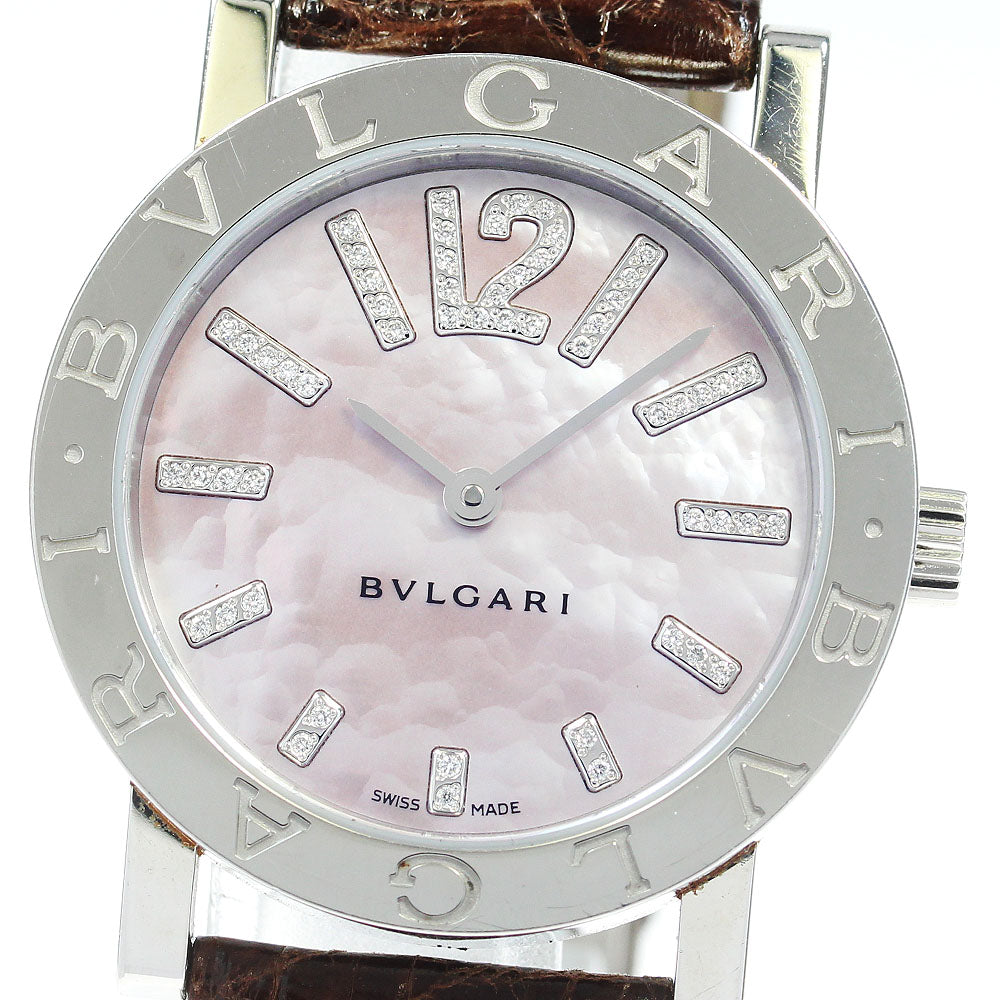 BVLGARI BVLGARIBVLGARI BB33SLAUTO Date Pink shell Dial Automatic Boy's Watch_826329