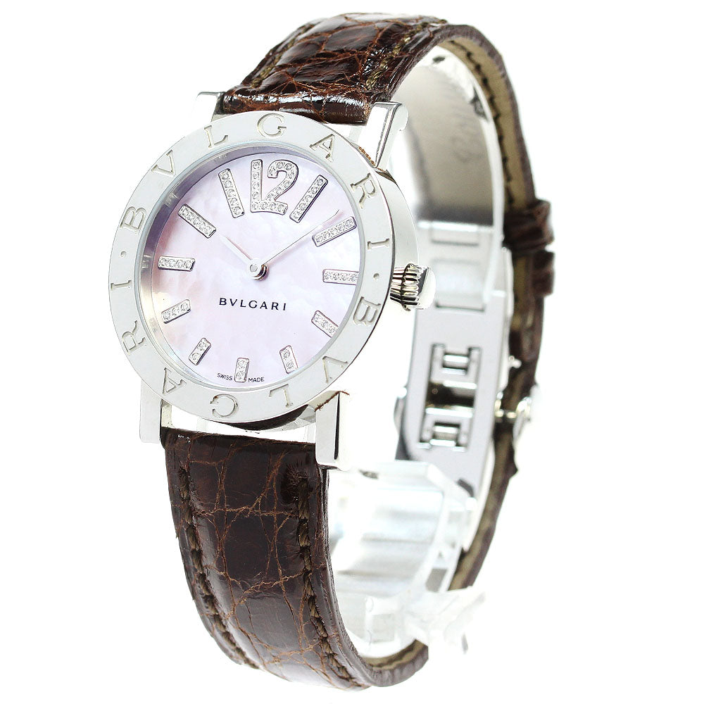 BVLGARI BVLGARIBVLGARI BB33SLAUTO Date Pink shell Dial Automatic Boy's Watch_826329