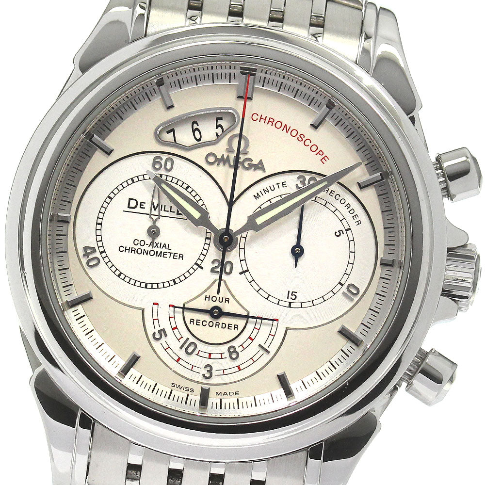 OMEGA De Ville Chronoscope 4550.30 Coaxial Silver Dial Automatic Men's_826340